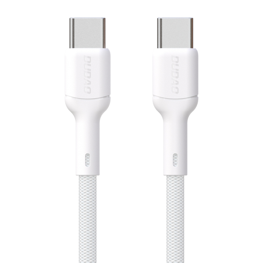 Cablu pentru incarcare si transfer de date Dudao L9C, USB-C / USB-C, 65W, 1m, Alb