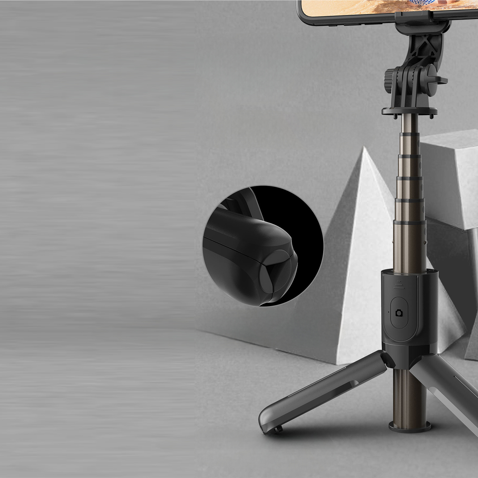 L10 Portable Phone Holder with Extendable Tripod and Bluetooth Remote – Stability, Freedom, and Full Control - Image 4