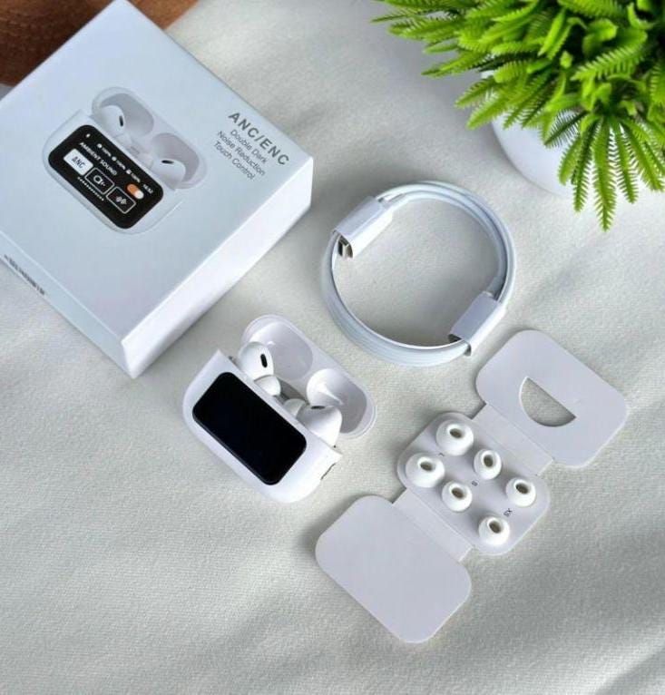 A9 Pro ANC Bluetooth Headphones with Color Touchscreen and Wireless Charging - Image 3